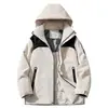 ¡Grafeno, tecnología negra de calentamiento! Chaqueta a prueba de tres elementos para hombre y mujer, cortavientos, impermeable, de montaña, chaqueta de algodón