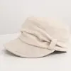 Gorra de béisbol plisada de moda estilo "old money" de alta gama coreana para mujer, versátil para otoño, hace que la cara se vea más pequeña, gorra de boina, gorra de béisbol para cabezas pequeñas