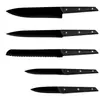 Juego de Cuchillos de Cocina de Acero Inoxidable Estilo Japonés Nuevo Transfronterizo con Mangos de Plástico, Cuchillo de Chef, Cuchillo para Cortar Carne, Juego de Cinco Piezas