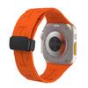 Para Apple Watch 123456789 Generación Ultra Caballo de Amor Hebilla Magnética Plegable Correa de Reloj de Silicona