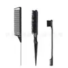 Conjunto de Pentes para Tingir Cabelo, Pincel Penteador para Mechas Ferramentas de Penteado, Pincel para Sobrancelhas, Pente para Desfiar, Pente de Cauda para Separar Conjunto de Três Peças