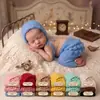 Novo produto transfronteiriço: Fantasia de dinossauro de mohair tricotada à mão para fotografia infantil, suéter para foto de bebê