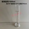 Cilindro Graduado de Vidrio Escala 10/25ml50ml100ml250ml500ml1000ml Cristalería Equipo Experimental