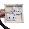 Nuevo Lindo Oso de Peluche Gato Kt Llavero Colgante Decoración de Mochila de Estudiante Muñeca Llavero Accesorios