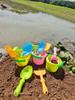 Juego de Cubeta de Playa de Pegamento Suave para Niños y Niñas Pala de Bebé Pala para Cavar Arena Pala Pequeña Juguete para Jugar con Agua para Niños Herramienta para Jugar con Nieve