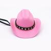 Sombrero de Mascota de Mezclilla con Cordón de Estrella de Cinco Puntas Sombrero Vaquero para Gato Perro Sombrero Pequeño de Mezclilla para Fiesta Festiva Sombrero Estampado de Tela No Tejida
