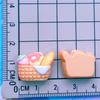 Serie Comida y Juego Jugo de Fresa Pan Pastel Leche Pasador Cuerda para el Cabello Zapatos con Agujeros Hebilla Material DIY Accesorios de Resina