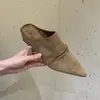 Lenço de cabeça plissado estilo old money retrô chinelo mule plataforma calçado de exterior bico fino slip-on salto grosso meia-chinelo