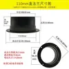 Sistema de ar fresco flange de plástico ABS conector redondo tubo conector de ventilador porta de ventilação adaptador de flange de metal