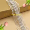 Cortina de Cinta con Adorno de Perlas Artificiales de Encaje Elástico No Elástico del Fabricante Decoración de Ropa Accesorios DIY Tira de Encaje