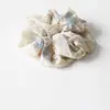 Scrunchie de Renda Bordado Grande Novo para Mulheres 2026, Acessório de Cabelo Elástico de Cetim com Estampa de Leopardo de Alta Qualidade