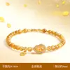 Pulseira de Olho de Tigre Amarelo Natural com Fragmentos de Prata Dupla Volta Camadas de Cristal Amarelo Pulseira de Luxo Leve Novo Estilo Chinês Presente