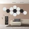 Paneles Insonorizantes de Fibra de Poliéster Autoadhesivos Hexagonales para Paredes de Fondo, Paneles Absorbentes de Sonido Creativos de Fibra de Poliéster Hexagonales para Reducción de Ruido