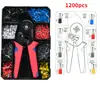 Alicates de prensado en frío de tubo de venta caliente transfronteriza 800.1200.1800.pcs, caja de plástico 6-4A.