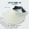 Chapéu de Sol Integrado Sem Marcas Atualizado para Mulheres de Verão ao Ar Livre Anti-UV Aba Larga Topo Vazio Chapéu de Sol Mostra Rosto Pequeno