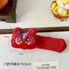 Año Nuevo Año de la Serpiente Festivo Cubierta Protectora para Manija de Puerta Moda Nacional Muñeco de Felpa Danza del León Festival de Primavera Decoración de Manija de Puerta para el Hogar