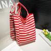 Bolsa de Ombro Macaron de Veludo Cotelê Cor Contrastante Design Nicho Bolsa de Lona Primavera e Verão Nova Bolsa Feminina Bolsa Transversal Atacado
