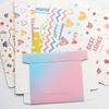 Caja de Papel de Dibujos Animados Linda Caja para Pastel Grande con Cuchillo y Tenedor Caja para Utensilios de Repostería Caja de Embalaje Caja de Regalo para Cumpleaños Infantil