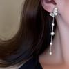 Aretes de Perlas Falsas Estilo Lujo Ligero, Modernos y Versátiles, Aretes de Celebridad de Internet en Tendencia 2025, Venta al por Mayor desde Yiwu