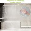 Yp Spot 3D Eva Transparente Forro de Cortina de Ducha con Imán Impermeable Hebilla de Acero Inoxidable Cortina de Baño con Gancho Venta al por Mayor