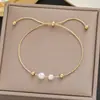 Pulseira Meichen Europeia Americana Cor Dourada 18K Resistente à Cor para Mulheres Simples Versátil Ins Personalidade Moda Luxo Leve Joias Transfronteiriças
