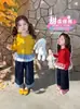Conjunto Infantil Outono 2026 Novo Estilo Roupa de Bebê para o Início do Outono Conjunto de Duas Peças Moda Infantil Estiloso Roupas Estilo Coreano