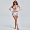 Conjunto Europeu e Americano de Lingerie Sexy para Mulheres, Sexy, Quente e Apaixonado, Recorte, Não Precisa Tirar, Cama Tentadora, Peça Única Puro Desejo que Cobre o Bumbum