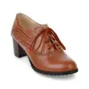 Zapatos de mujer estilo brogue con cordones, talla grande, 2018, envío directo A-8