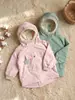 Cortavientos con Capucha de Terciopelo Plus para Bebé Niña Otoño e Invierno para Niñas Pequeñas, Top Espesado de Terciopelo Plus, Ropa Exterior Chaqueta de Esquí para Niños