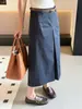 Culottes de tres cuartos, pantalón falda de pierna ancha, de longitud media, con caída, de cintura alta, estilizan, elegantes, textura de algodón ultrasuave, corte A, nuevo modelo 2026