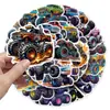 50 Pegatinas de Camiones Monstruo Bigfoot Animado Carro de Guerra Warcraft Coche de Dibujos Animados Impermeables Decorativas para Equipaje