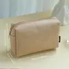 Bolsa de Higiene Pessoal Transparente à Prova d'Água de PVC para Viagem Armazenamento Bolsa de Cosméticos de PU Grande Capacidade Bolsa de Ombro Splicing de Alto Padrão Bolsa de Mão