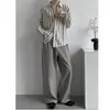 Diseño Retro Japonés de Nicho Estilo Étnico Camisa de Manga Larga a Rayas para Hombre Primavera Otoño Chaqueta Hueca Fresca Tendencia Canalla