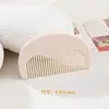 Peine de media luna de alta gama para flequillo color macarrón, lindo y portátil, peine de dientes finos, color sólido, regalo para mejores amigas, peine para peinar el cabello