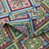 [Personalizado] Tecido Jacquard Tingido em Fio Poliéster-Algodão com Padrão de Estrela em Forma de Diamante para Bolsas Tote Vintage, Jaquetas, Coletes e Roupas