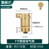 Válvula Baizhan Válvula de Purga Automática de Cobre para Calentadores Solares de Agua, Radiadores, Tuberías de Agua, Calefacción por Suelo Radiante y Calderas de Pared