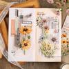Um lindo dia PET Adesivo Papel Flor Perfumado Jardim Série Aquarela Planta Mão Conta Decoração Material 20 6