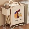 Cesta de Ropa Sucia para Uso Doméstico, Gran Capacidad, Plegable, Elegante, Lujo Ligero, Cesta de Lavandería para Baño, Contenedor de Almacenamiento de Ropa Sucia