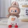 Solo Ropa para Muñeco [Labubu Puede Usar Ropa de la 1ª, 2ª y 3ª Generación] Ropa Labubu de 17 cm Overol de Falda de Felpa Vinilo