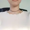 Atacado de fábrica europeu e americano colar curto linha de cera pingente de liga de zinco corrente para clavícula colar vintage gargantilha Chocker