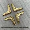 20X4mm Chapa de Ferro Galvanizada Canto Caderno Livreto Capa Porta-Retrato Livro Razão Metal Antigo Decorativo Proteção