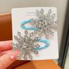 Pasador de Copo de Nieve Congelado Nuevo Pasador para Niños Accesorios para el Cabello de la Princesa Elsa Pinza Lateral para Niñas Pinza para Niña Pequeña