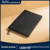 Caderno criativo de couro macio A5 com costura PU, atacado, conjunto de bloco de notas criativo para escritório, logotipo personalizado