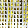 Decoración Navideña Transfronteriza 1*2m Árbol de Navidad Verde Cortina de Puerta de Seda de Lluvia Decoración para Fiesta de Vacaciones, Boda, Cumpleaños Cortina de Puerta