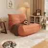 Sofá Preguiçoso Caterpillar para Sala de Estar, Adequado para Dormir e Reclinar, Sofá Individual para Varanda Quarto, Cadeira de Lazer Original Togo Celebridade da Internet