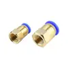 Conector Pneumático de Ar de Engate Rápido de Cobre Passante com Rosca Interna Pcf4-M5/6-01/8-02/10-03/12-04