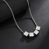 Collar para hombre simple personalidad colgante de acero de titanio nicho cadena clavícula diseño para mujer azúcar combinable de alta gama accesorios Yiwu