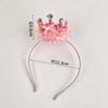 Princesa infantil de celebridades da Internet com faixa de cabelo de malha de diamante, faixa de cabeça para festa de aniversário, vestido, deusa das fadas, adereços para fotos