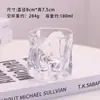 Uma Variedade de Copos de Vidro Transparentes Criativos para Velas de Aromaterapia Sem Fogo, Copo de Vidro para Velas de Aromaterapia DIY, Castiçal