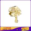 Cuentas Panjia originales con cuentas de plata, cobre blanco, bañadas en plata y oro brillante, cierre de clip con forma de corazón, accesorios para manualidades.